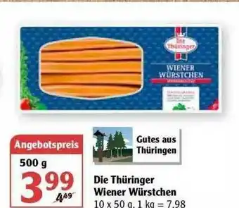 Globus Die Thüringer Wiener Würstchen Angebot