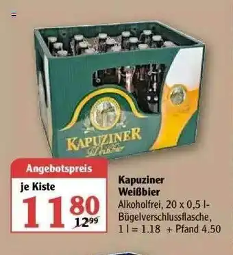 Globus Kapuziner Weißbier Angebot