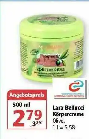 Globus Lara Bellucci Körpercreme Angebot