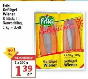 Globus Friki Geflügel Wiener Angebot