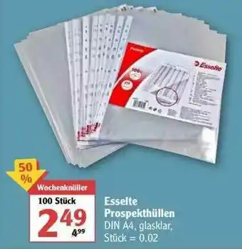 Globus Esselte Prospekthüllen Angebot