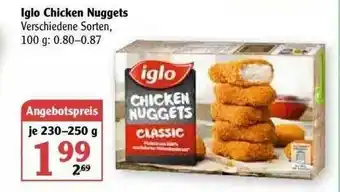 Globus Iglo Chicken Nuggets Angebot