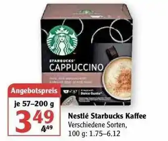 Globus Nestle Starbucks Kaffee Angebot