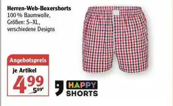 Globus Herren-web-boxershorts Happy Shorts Angebot