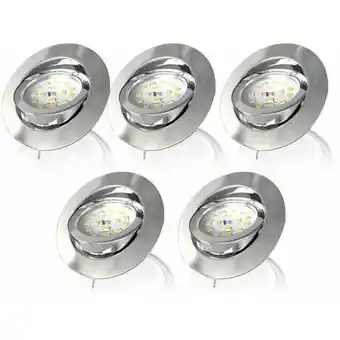 ManoMano 5x led einbaustrahler dimmbar einbau-leuchten spots 230v ultra-flach dimmbar set Angebot