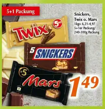 inkoop Snickers, Twix O. Mars Angebot