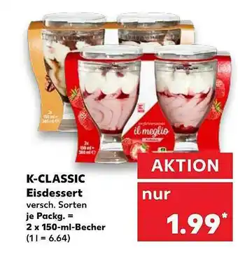 Kaufland K-classic Eisdessert Angebot