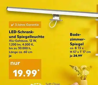 Kaufland Led-schrank-und Spiegelleuchte Bade-zimmer-spiegel Angebot