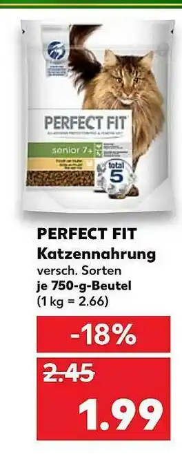 Kaufland Perfect Fit Katzennahrung Angebot