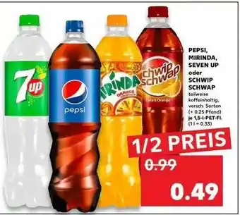 Kaufland Pepsi, Mirinda, Seven Up Oder Schwip Schwap Angebot