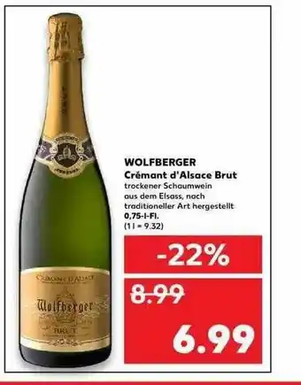 Kaufland Wolfberger Cremant D'alsace Brut Angebot