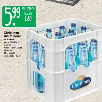 WEZ Christinen Bio Mineralwasser 12x0,75L Angebot