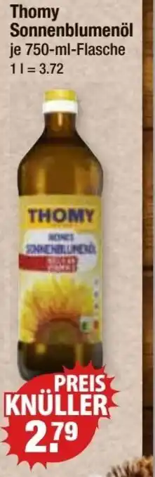 V Markt Thomy Sonnenblumenöl je 750-ml-Flasche Angebot