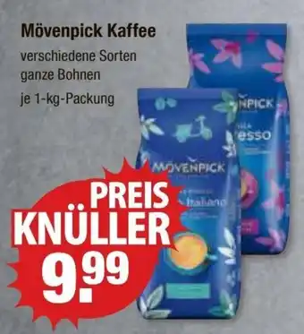 V Markt Mövenpick Kaffee verschiedene Sorten ganze Bohnen je 1-kg-Packung Angebot