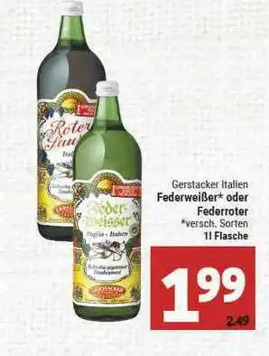 Marktkauf Gerstacker Italien Federweißer Oder Federroter Angebot