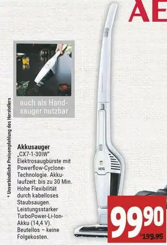 Marktkauf Aeg Akkusauger Cx7-1-30iw Angebot