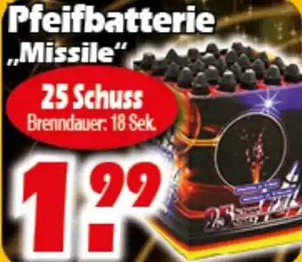 Wreesmann Pfeifbatterie ,,Missile" 25 Schuss Angebot