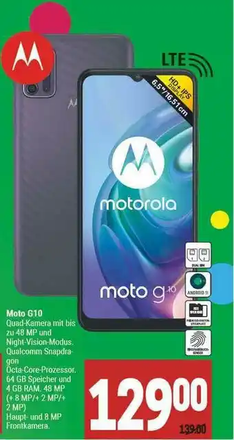 Marktkauf Moto G10 Motorola Angebot