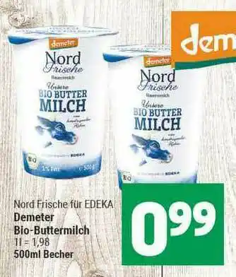 Marktkauf Demeter Bio-buttermilch Angebot