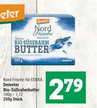 Marktkauf Nord Frische Für Edeka Bio-süßrahmbutter Angebot