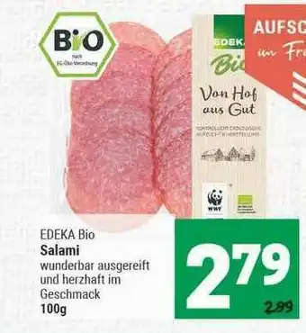 Marktkauf Edeka Bio Salami Angebot