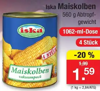 Zimmermann Iska Maiskolben 1062 ml Dose Angebot