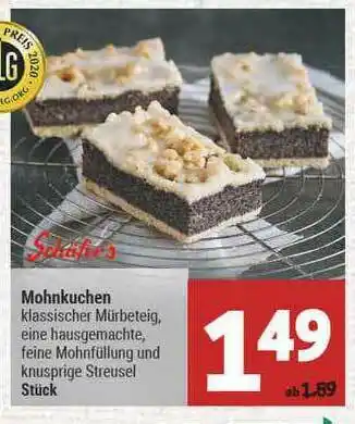 Marktkauf Schäfer's Mohnkuchen Angebot