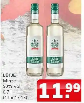 Getränkehaus Lütje Minze Angebot