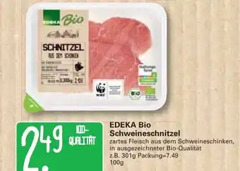 WEZ Edeka Bio Schweineschnitzel 100g Angebot