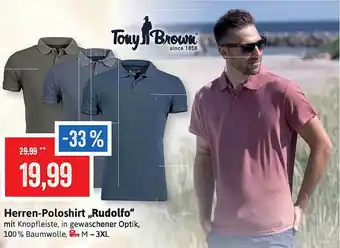 Stolz Tony Brown Herren-poloshirt „rudolfo” Angebot