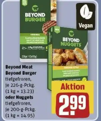 REWE Beyond Meat Beyond Burger 226 g oder Nuggets 200 g Pckg. Angebot