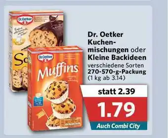 Combi Dr Oetker Kuchenmischungen Oder Kleine Backideen Angebot