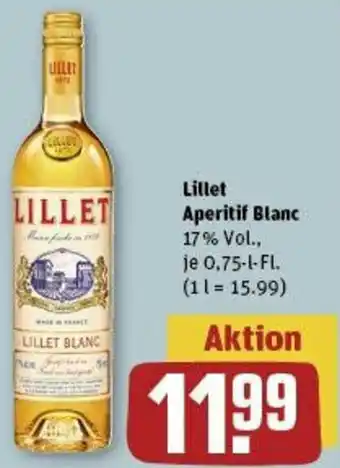 REWE Lillet Aperitif Blanc 0,75 L-Fl. Angebot