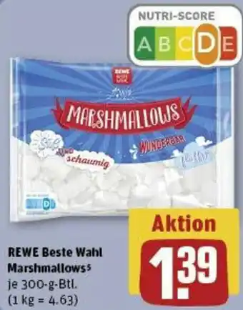 REWE REWE Beste Wahl Marshmallows 300 g Btl. Angebot