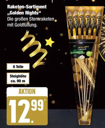 Edeka COMET Raketen-Sortiment ,,Golden Nights" 6 Teile Angebot