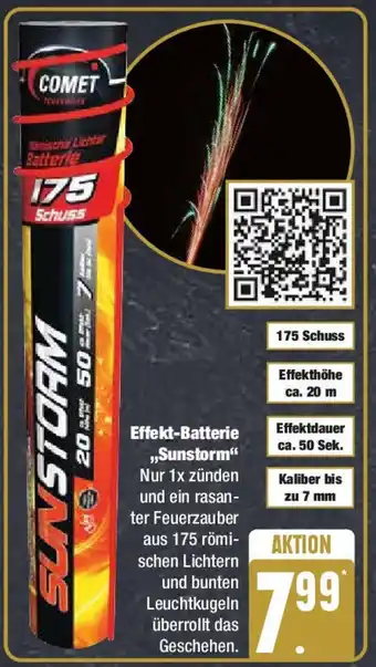 Edeka COMET Effekt-Batterie „Sunstorm" Angebot