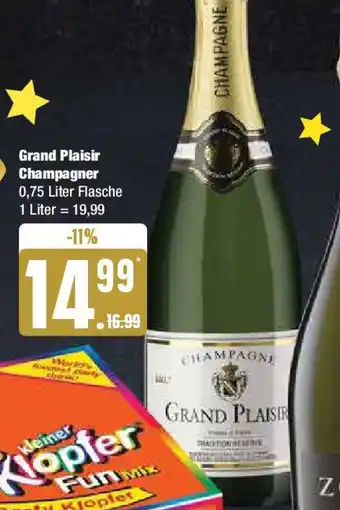 Edeka Grand Plaisir Champagner 0,75 Liter Flasche Angebot