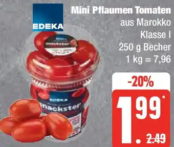 Edeka EDEKA Mini Pflaumen Tomaten 250 g Becher Angebot