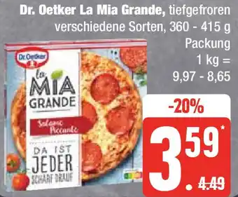 Edeka Dr. Oetker La Mia Grande 360-415 g Packung Angebot