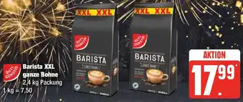 Edeka Gut & Günstig Barista XXL ganze Bohne 2,4 kg Packung Angebot