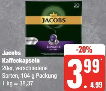 Edeka Jacobs Kaffeekapseln 104 g Packung Angebot