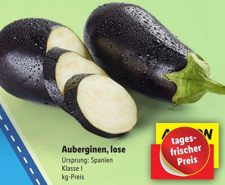 Auberginen, lose Angebot bei Lidl