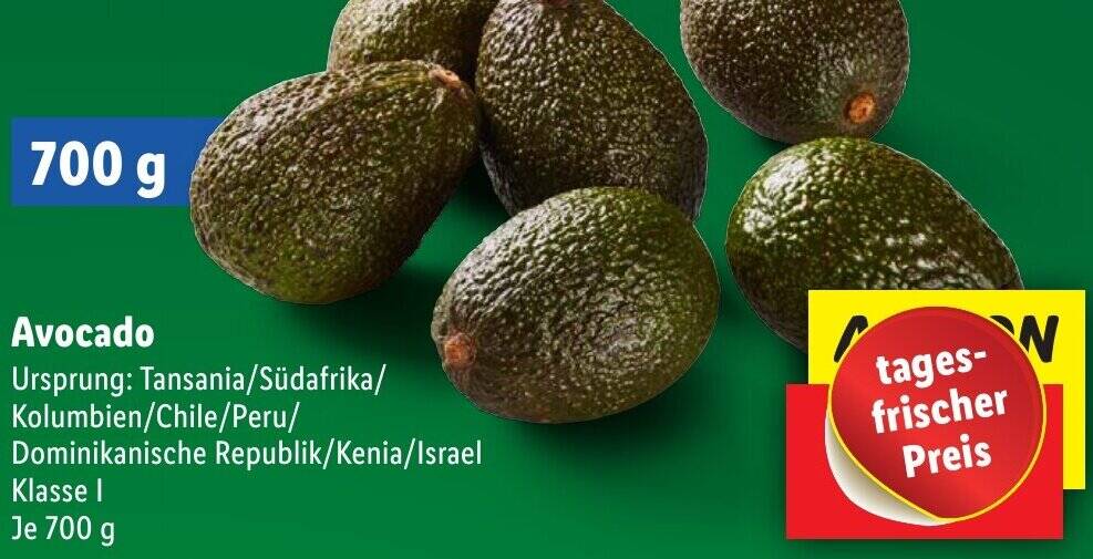 Avocado 700 g Angebot bei Lidl