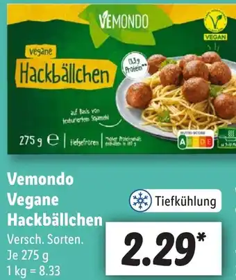 Lidl Vemondo Vegane Hackbällchen 275 g Angebot