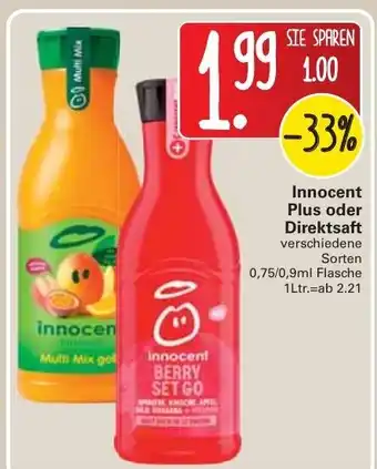 WEZ Innocent Plus oder Direktsaft Angebot