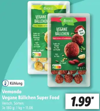 Lidl Vemondo Vegane Bällchen Super Food 180 g Angebot