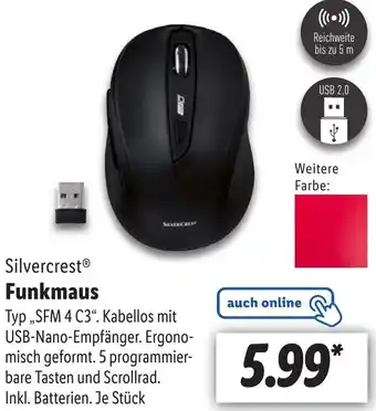 Lidl Silvercrest Funkmaus SFM 4 C3 Angebot