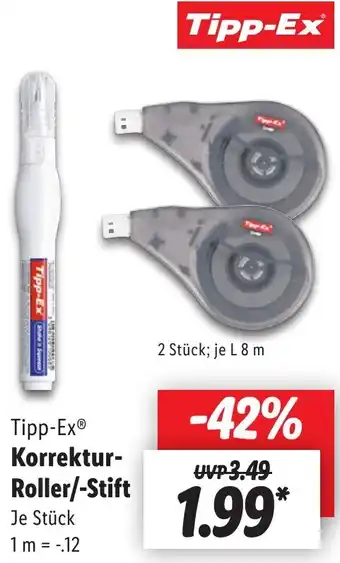 Lidl Tipp-Ex Korrektur Roller/Stift Angebot