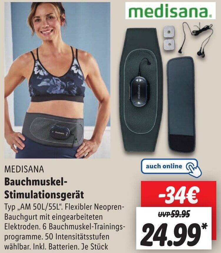 Medisana ceinture shop abdominale lidl