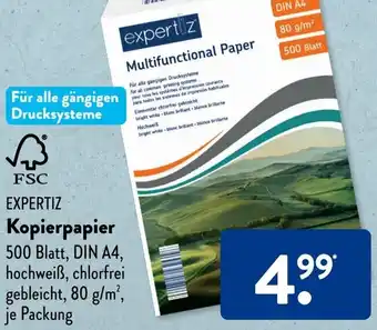 Aldi Süd EXPERTIZ Kopierpapier 500 Blatt Angebot